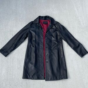 Vintage Leather Express Trench Coat